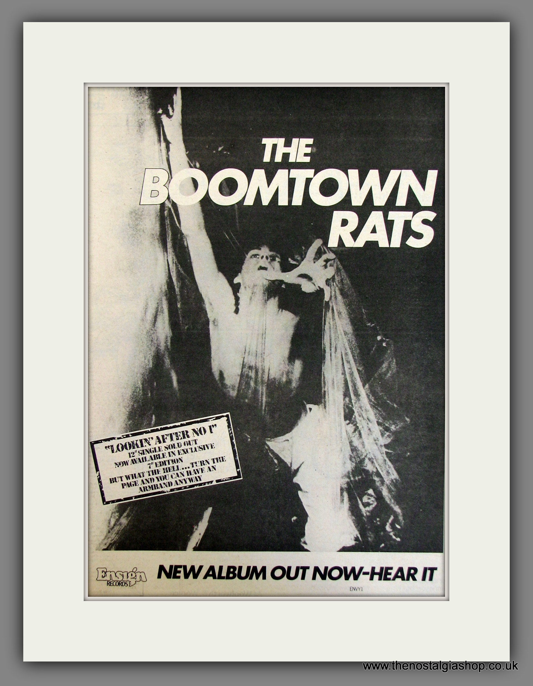 Boomtown Rats Looking After No 1. Original Advert 1977 (ref AD11726 ...