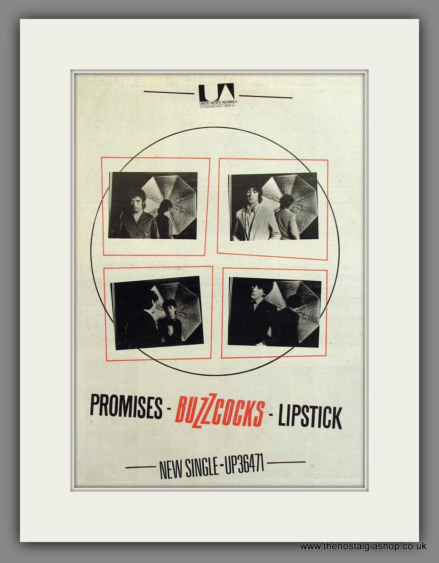 Buzzcocks, Promises Lipstick. Original Advert 1978 (ref AD11730)