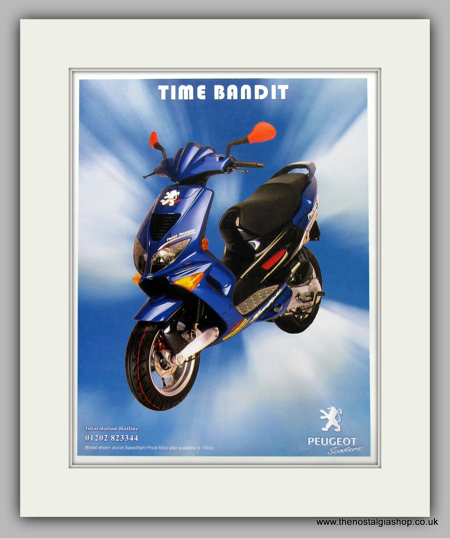 Peugeot  Time Bandit Scooter Original Advert 1999 (ref AD6809)
