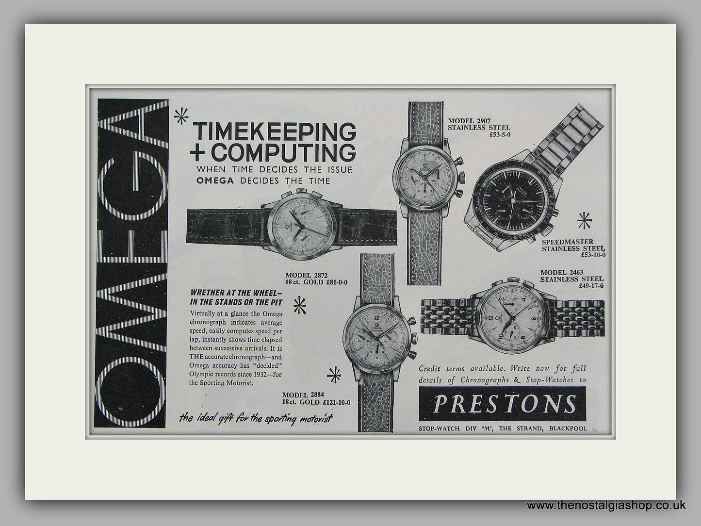 Omega  Watches. Original Advert 1963 (ref AD6832)