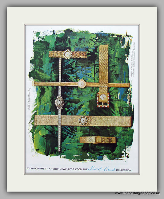 Bueche Girod Watches.Original Advert 1963 (ref AD6850)