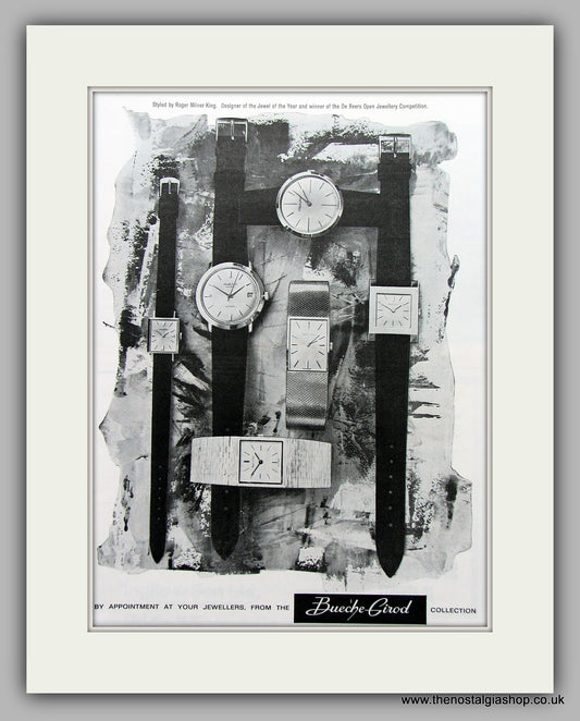 Bueche Girod Watches.Original Advert 1963 (ref AD6851)