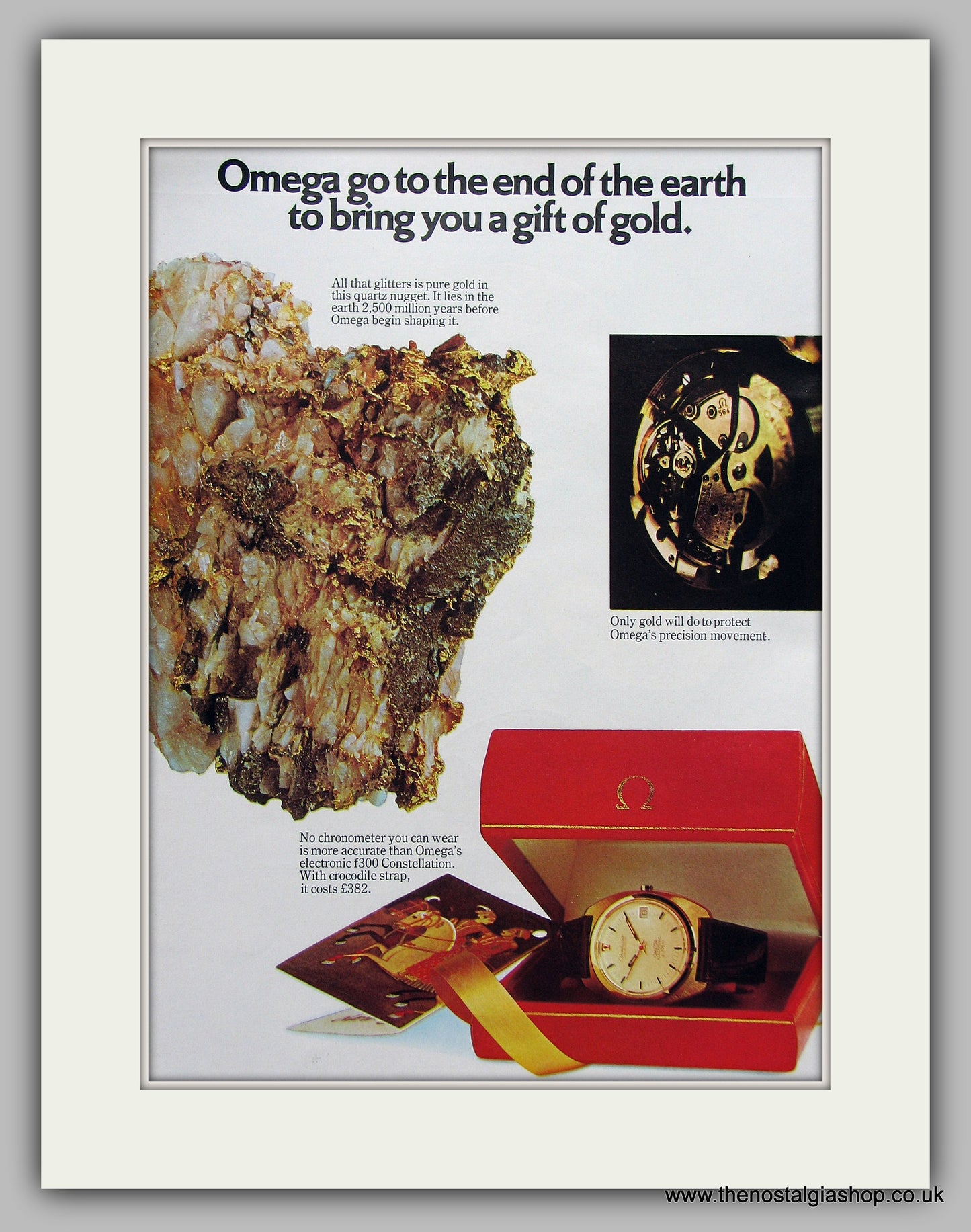 Omega Watches. Original Advert 1973 (ref AD6865)