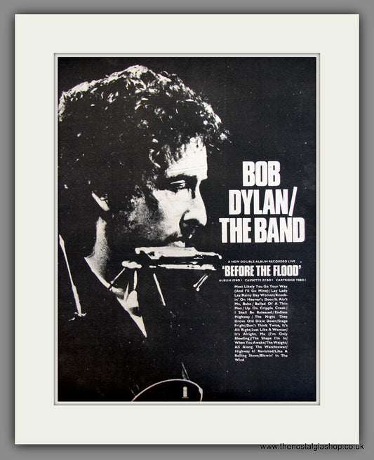 Bob Dylan/The Band, Before The Flood. Original Advert 1974 (ref AD11768)