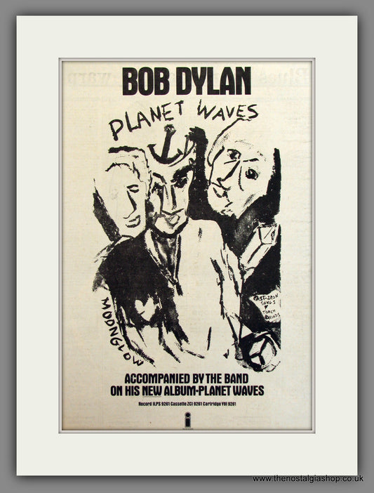 Bob Dylan, Planet Waves. Original Advert 1974 (ref AD11772)