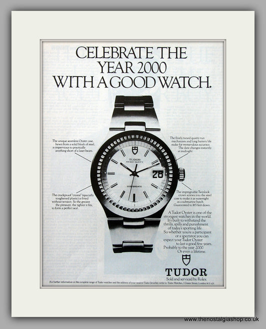 Tudor Oyster Watches Original Advert 1978 (ref AD6892)