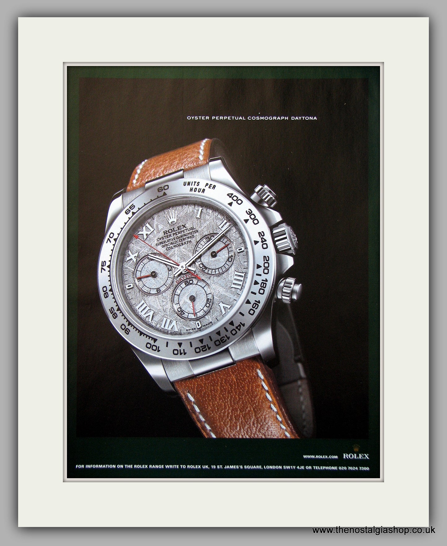 Rolex Oyster Perpetual Cosmograph Daytona Watch Original Advert 2004 (ref AD6906)