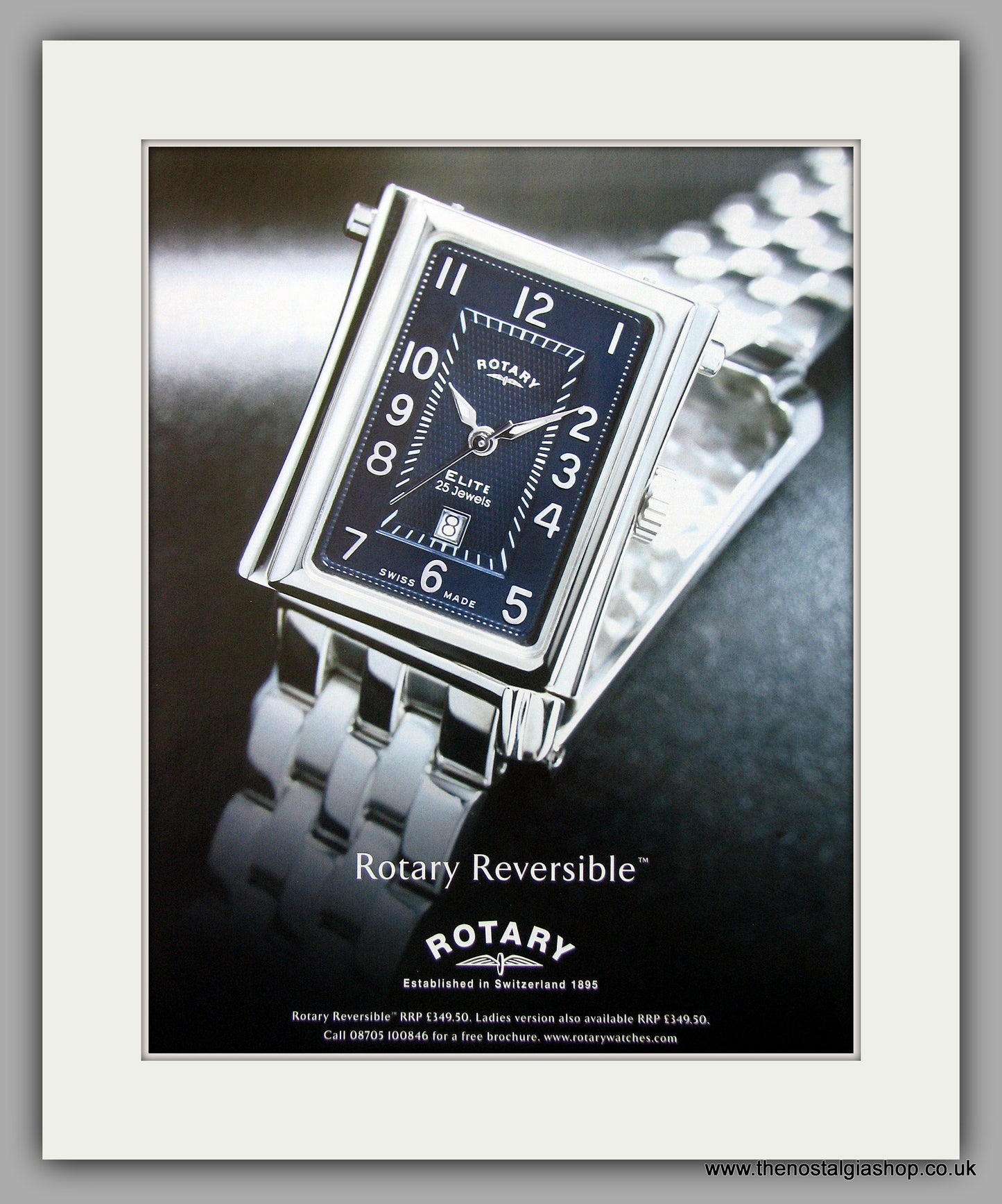 Rotary Reversible Watch Original Advert 2002 (ref AD6907)