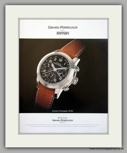 Girard-Perregaux  Watch Original Advert 1999 (ref AD6911)