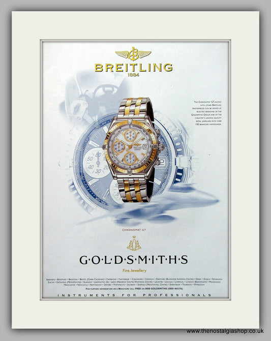 Breitling Chronomat GT Watch Original Advert 1999 (ref AD6914)