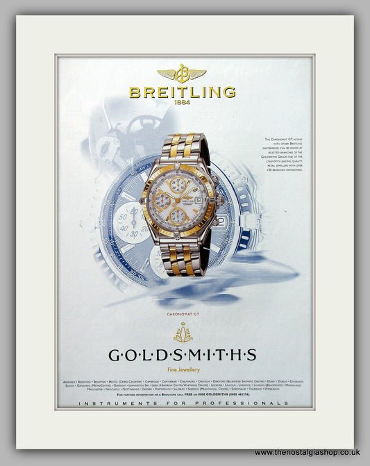 Breitling Chronomat GT Watch Original Advert 1999 (ref AD6914)