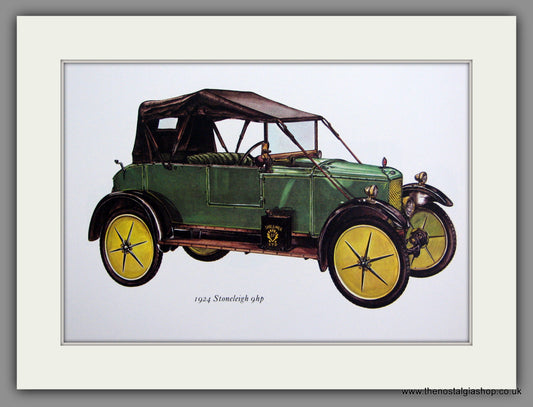 Stoneleigh 9hp 1924. Mounted Print.