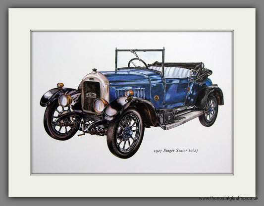 Singer Senior 10/27 1927. Mounted Print.