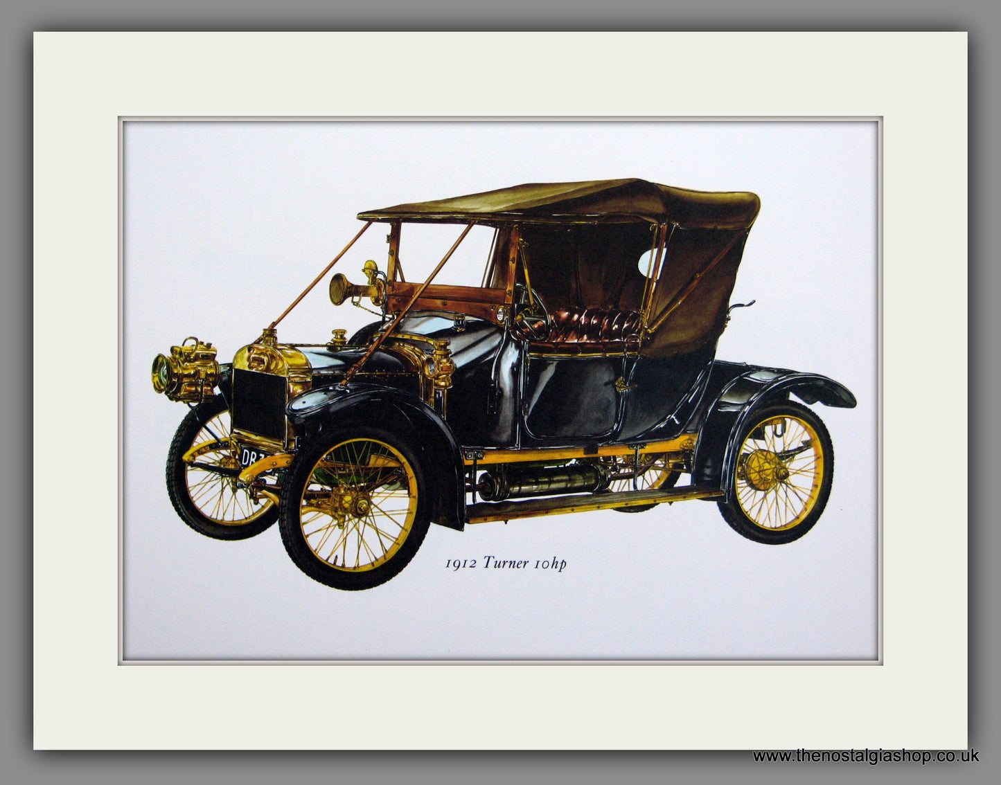 Turner 10hp 1912. Mounted Print.