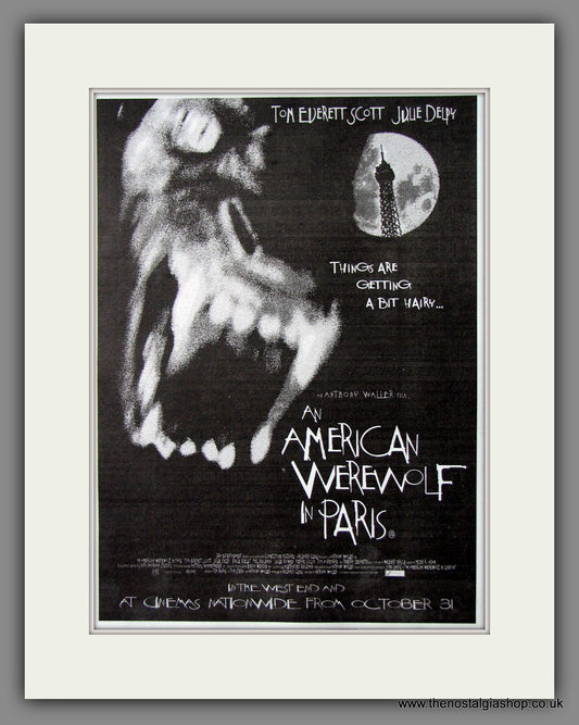 An American Werewolf In Paris. 1997 Original Advert (ref AD54706)