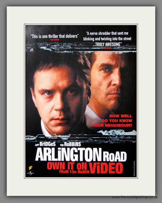 Arlington Road. 1999 Original Advert (ref AD54724)