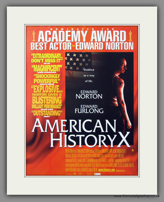 American History X. 1999 Original Advert (ref AD54730)