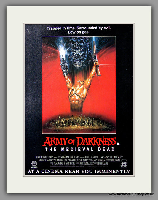 Army Of Darkness. 1993 Original Advert (ref AD54737)