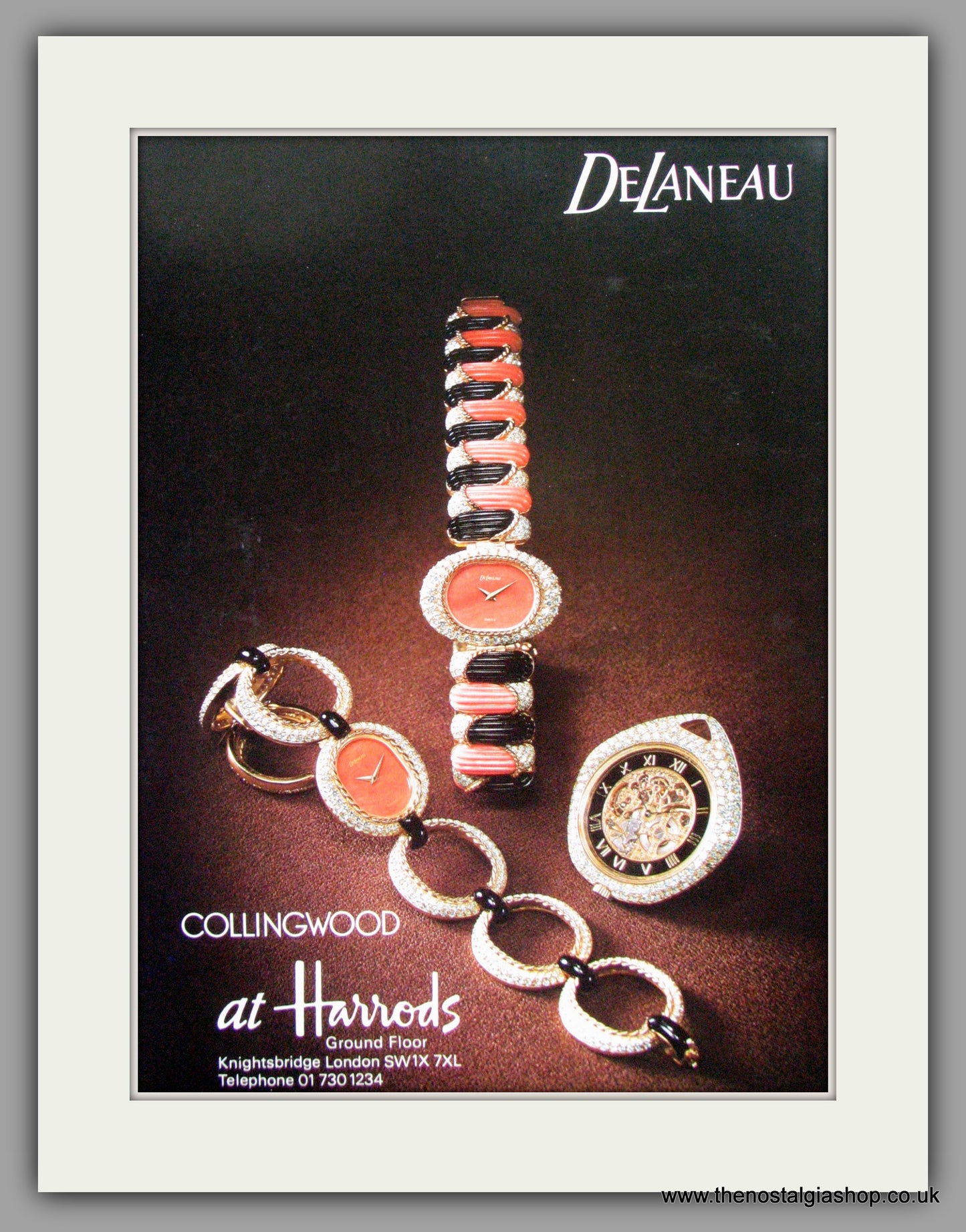 DeLaneau Watches. Original Advert 1977 (ref AD7987)