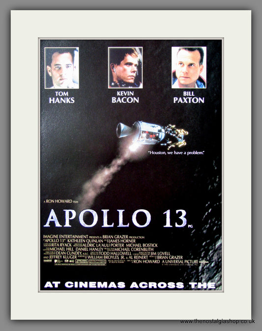 Apollo 13. 1995 Double Original Advert (ref AD54752)