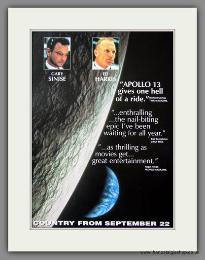 Apollo 13. 1995 Double Original Advert (ref AD54752)