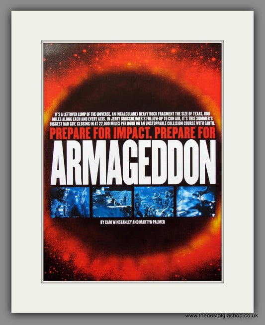 Armageddon. 1998 Original Double Advert (ref AD54767)