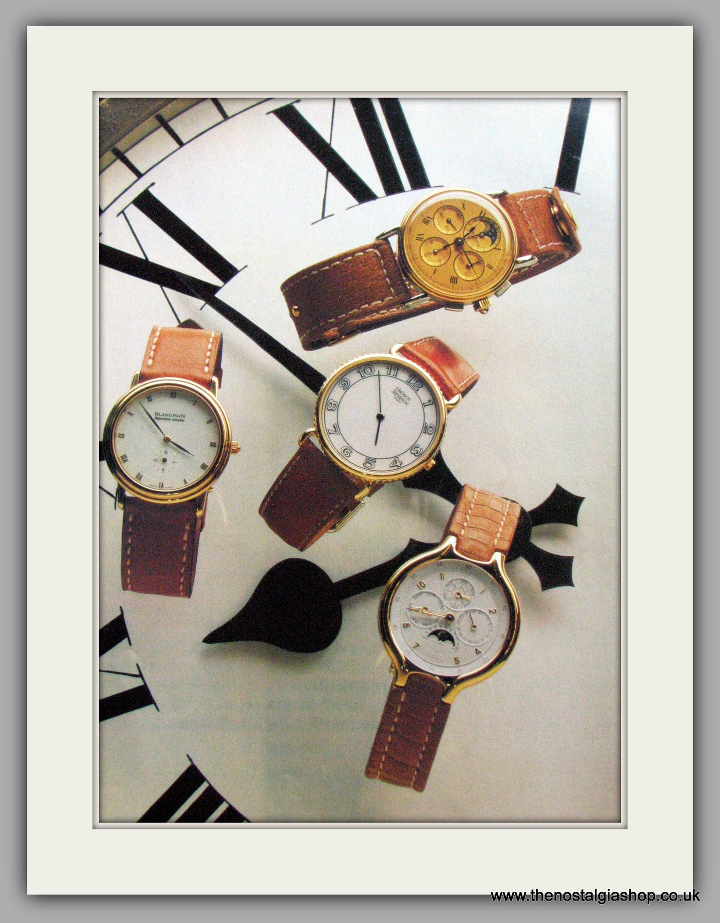 Emerich Meerson, Blanc Pain Watches. Original Advert 1986 (ref AD50138)