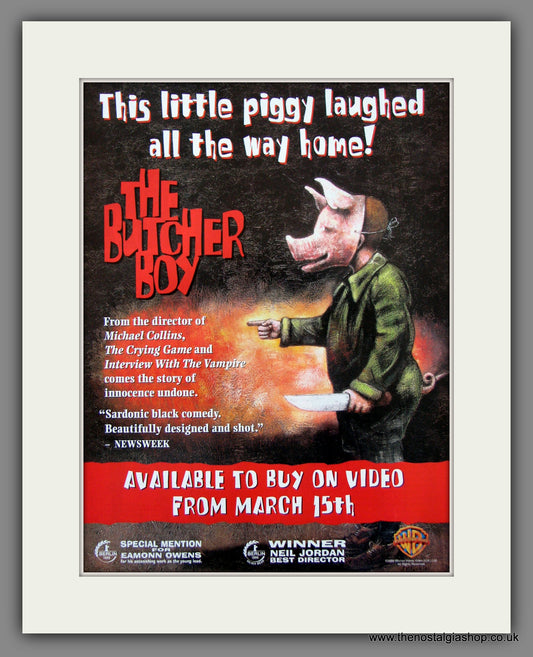 The Butcher Boy. 1999 Original Advert (ref AD54526)