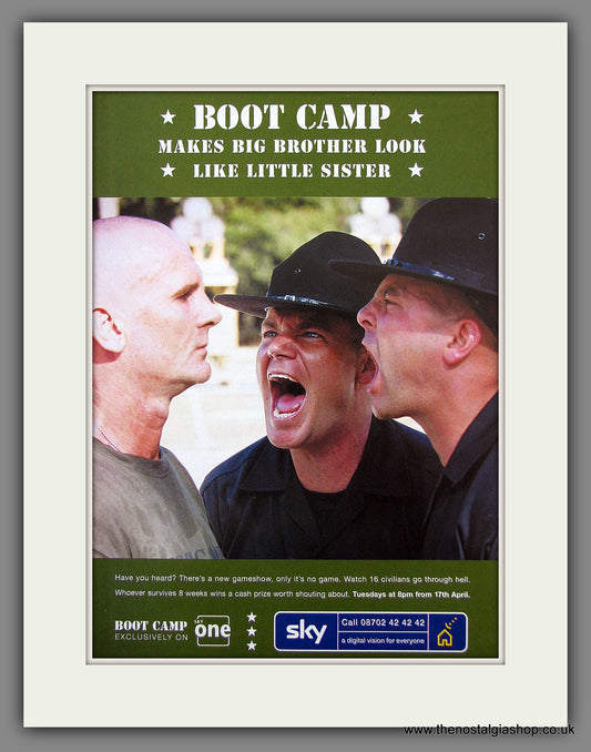 Boot Camp. 2001 Original Advert (ref AD54532)