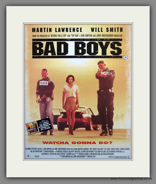 Bad Boys. 1995 Original Advert (ref AD54562)