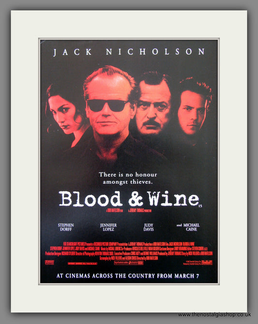 Blood & Wine. 1997 Original Advert (ref AD54570)