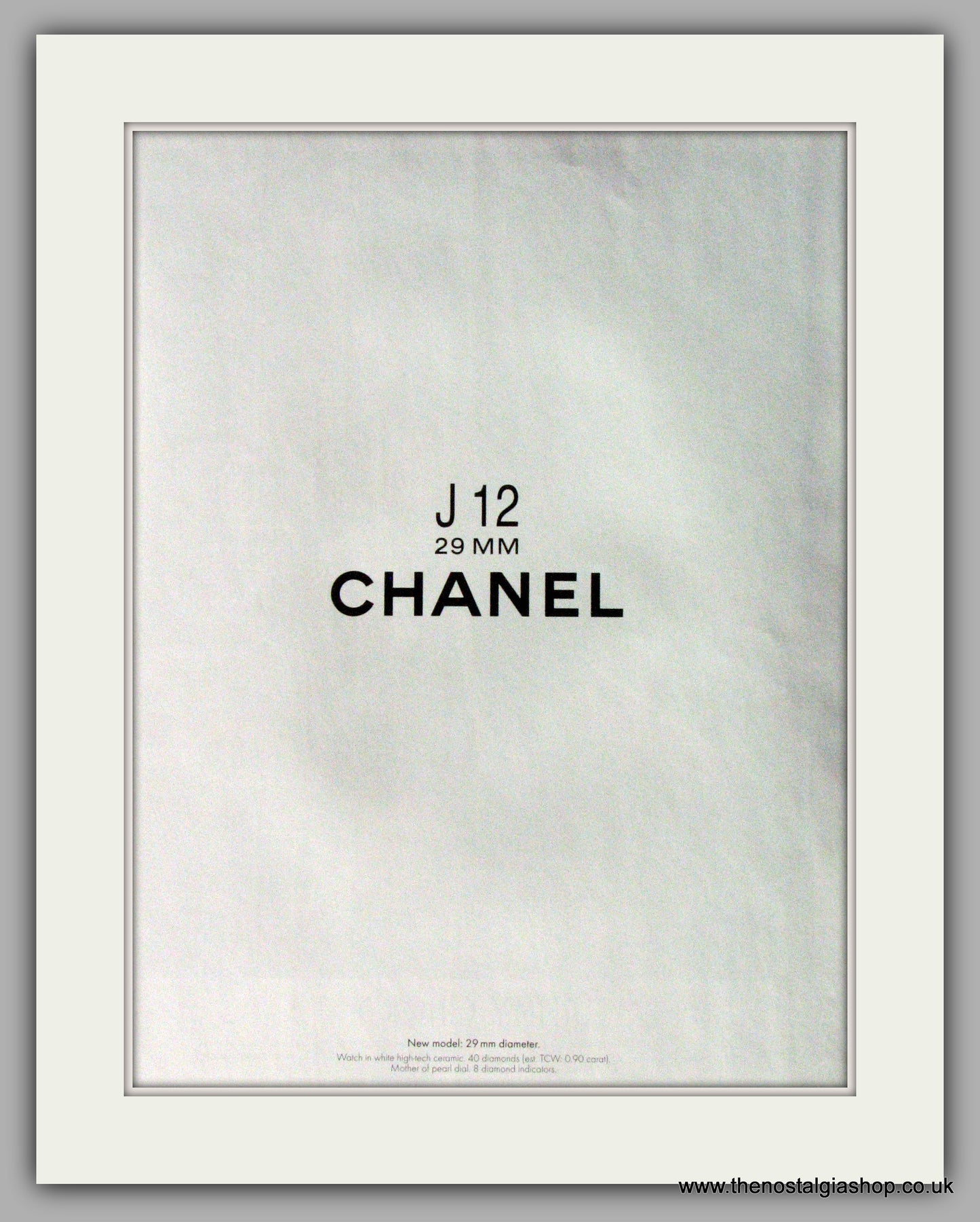 Chanel J 12 Automatic Watch. Original Double Advert 2010 (ref AD50170)