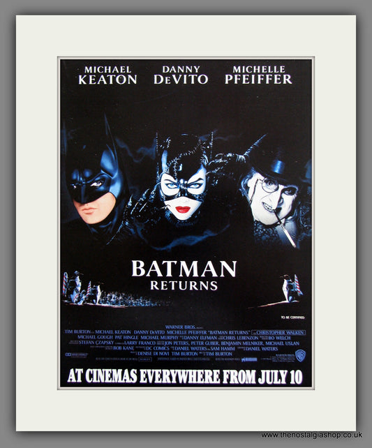 Batman Returns. 1992 Original Advert (ref AD54643)