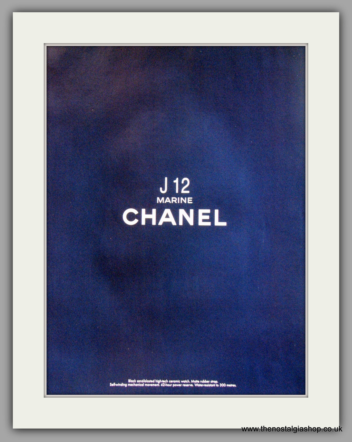 Chanel J 12 Marine Automatic Watch. Original Double Advert 2010 (ref AD50172)