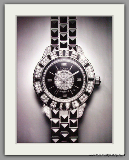 Dior Christal Automatic Watch. Original Double Advert 2010 (ref AD50173)
