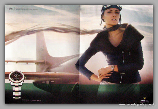 Rolex Oyster Perpetual Datejust Lady 31 Watch. Original Double Advert 2010 (ref AD50176)