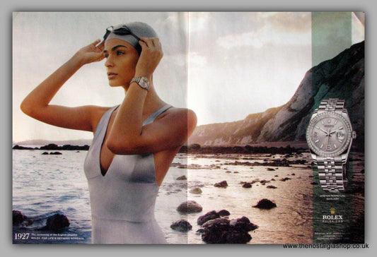 Rolex Oyster Perpetual Datejust Watch. Original Double Advert 2010 (ref AD50177)