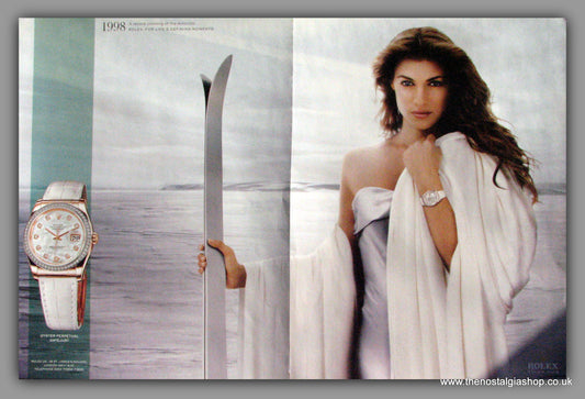 Rolex Oyster Perpetual Datejust Watch. Original Double Advert 2010 (ref AD50178)