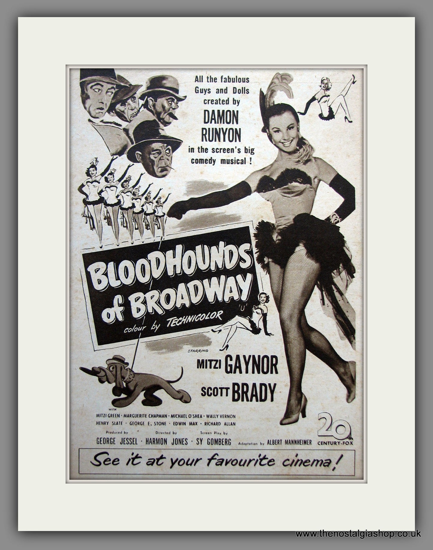 Bloodhounds Of Broadway. 1952 Original Advert (ref AD54660)