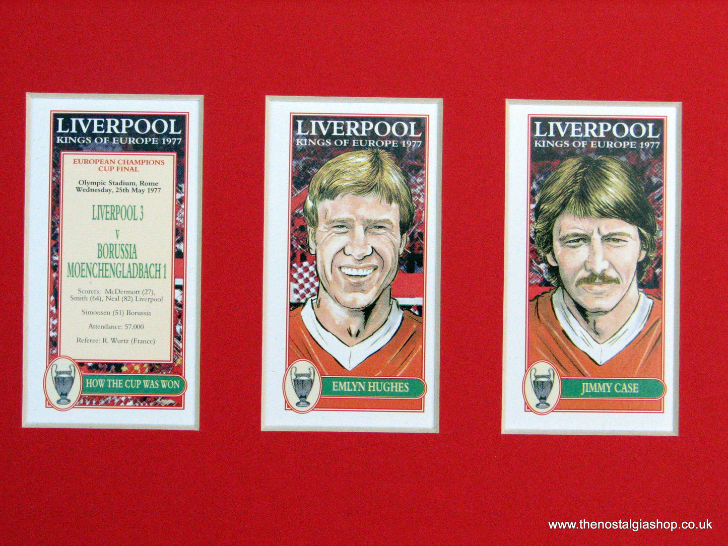 Liverpool Kings of Europe 1977. Football Card Set.
