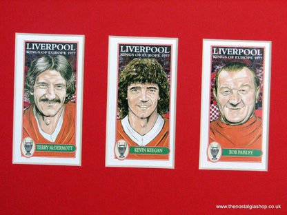 Liverpool Kings of Europe 1977. Football Card Set.