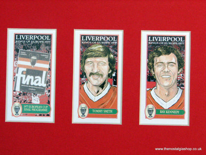 Liverpool Kings of Europe 1977. Football Card Set.