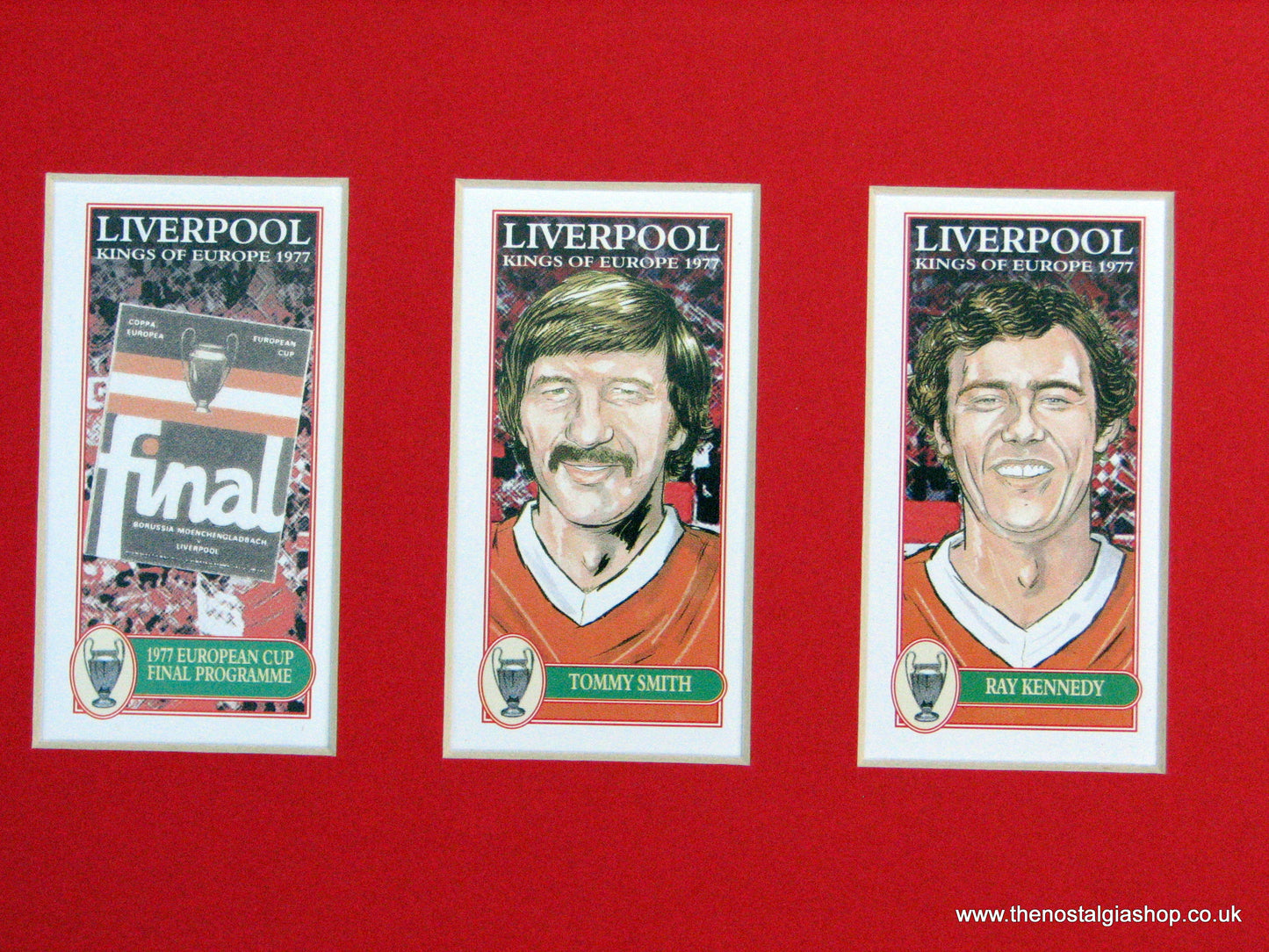 Liverpool Kings of Europe 1977. Football Card Set.