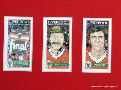Liverpool Kings of Europe 1977. Football Card Set.