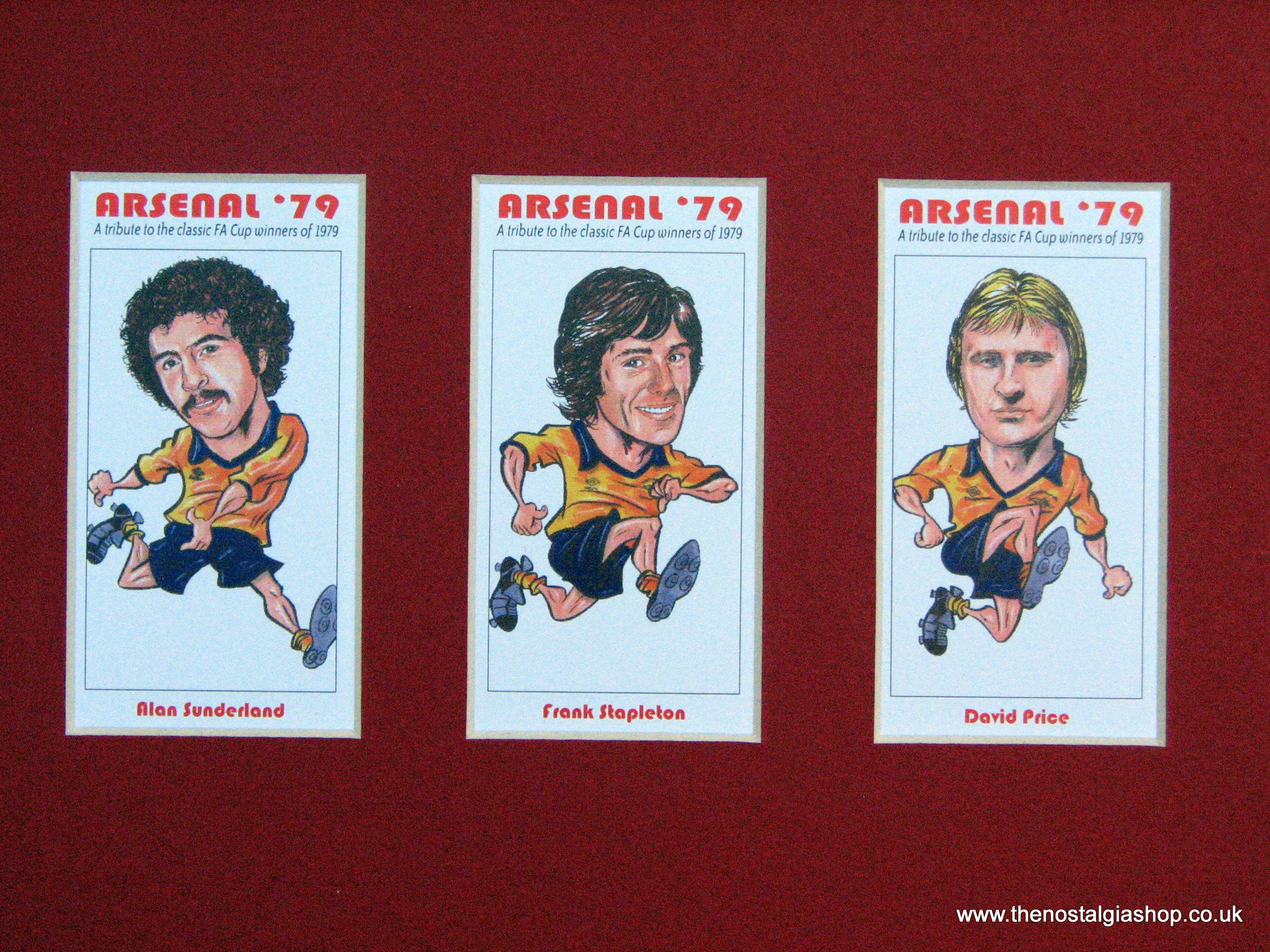 Photo Dédicacée Arsenal FA Cup Winners 1979 - Willie Young, 12x8, Certifiée AFTAL #215, Excellent état
