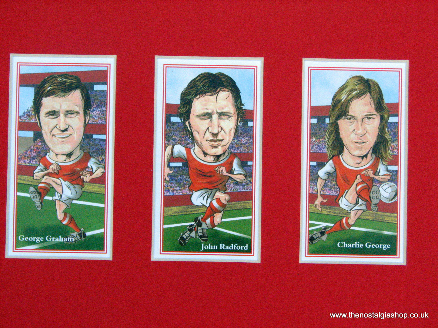 Arsenal 1970-71 Double winners. Mounted Football card set