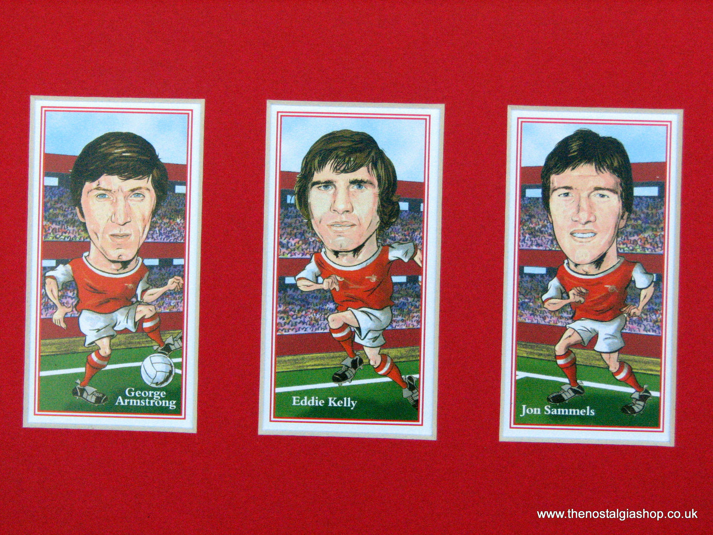 Arsenal 1970-71 Double winners. Mounted Football card set