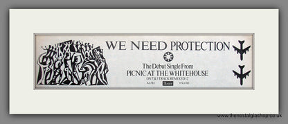 Picnic At The Whitehouse. We Need Protection. Original Advert 1986 (ref AD200072)