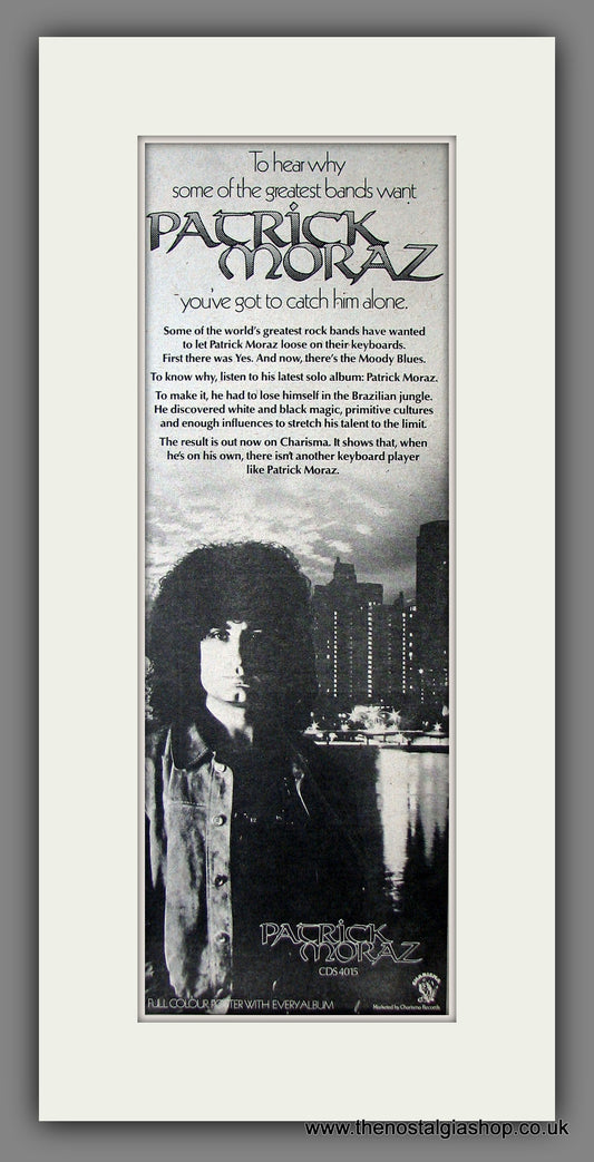 Patrick Moraz. Solo Album. Original Advert 1978 (ref AD200092)
