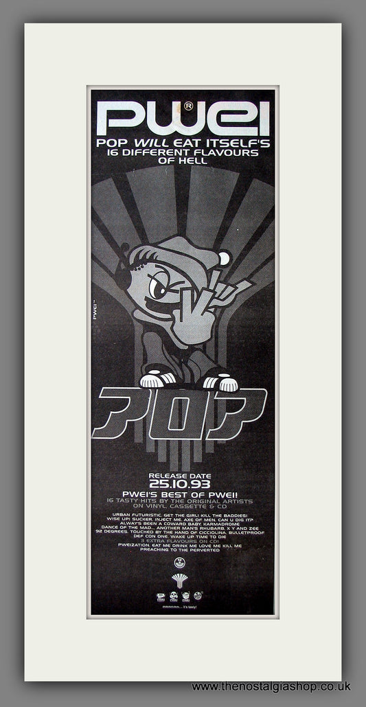 Pop Will Eat Itself. Best of.... Original Advert 1993 (ref AD200114)